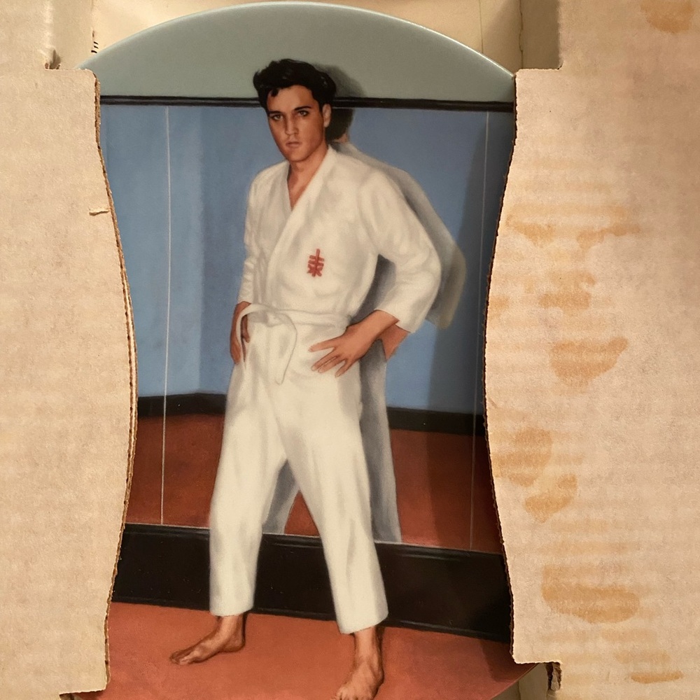"Going For The Black Belt" Looking at a Legend Elvis Presley Delphi Plate